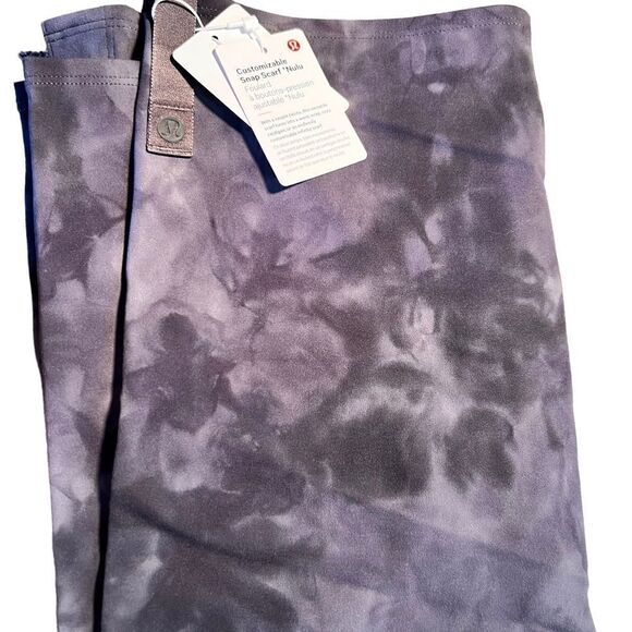 Lululemon Customizable Snap Scarf Tie Dye Gray - Picture 2 of 6